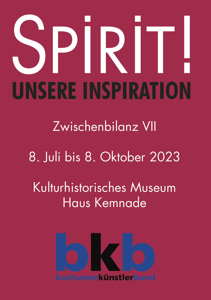 Plakat mit Informationen zur Ausstellung Spirit des Bochumer Künstlerbundes