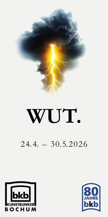 Ankündigung der Ausstellung "WUT" des Bochumer Künstlerbundes